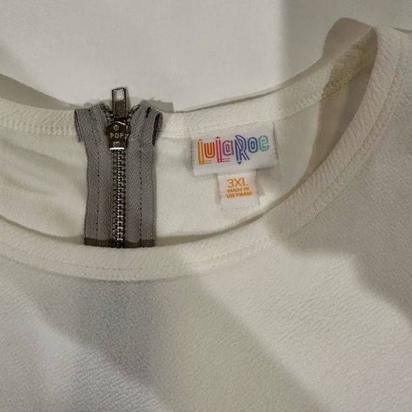 Lularoe Amelia Black And white color block dress NWT 3XL - Picture 9 of 10